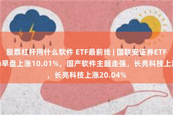 股票杠杆用什么软件 ETF最前线 | 国联安证券ETF(159848)早盘上涨10.01%，国产软件主题走强，长亮科技上涨20.04%