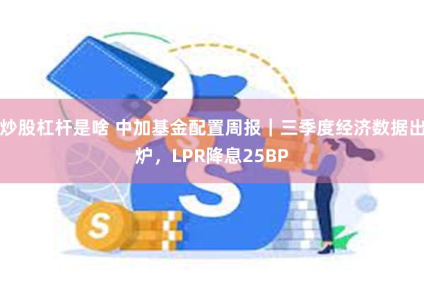 炒股杠杆是啥 中加基金配置周报｜三季度经济数据出炉，LPR降息25BP