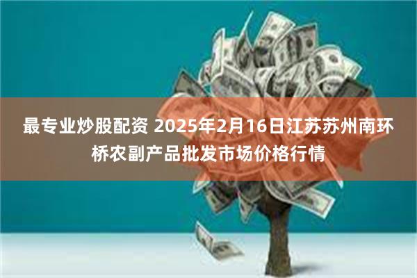 最专业炒股配资 2025年2月16日江苏苏州南环桥农副产品批发市场价格行情