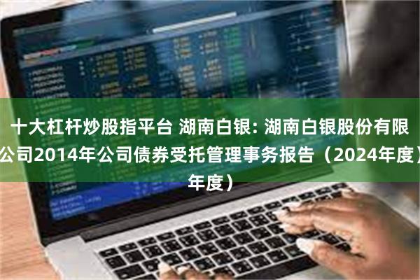 十大杠杆炒股指平台 湖南白银: 湖南白银股份有限公司2014年公司债券受托管理事务报告（2024年度）